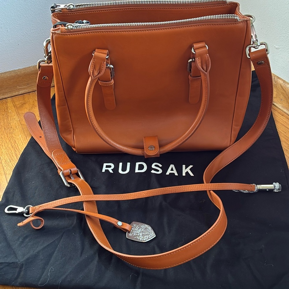 RUDSAK Tan Leather Satchel